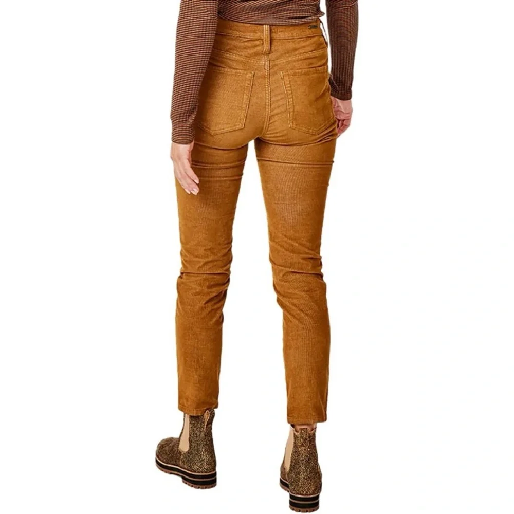 Carve Designs Carson Corduroy Pant Raw Hem Cord Organic Cotton Tan Women's 4 - Picture 2 of 9